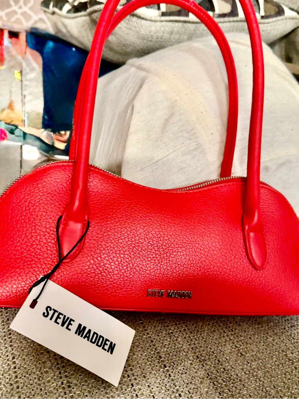 🌷NEW🌷Steve Madden Red Dome Shoulder Satchel